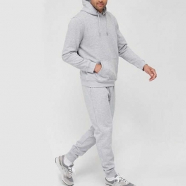Winter Sports Custom Mens Sweatsuit Outfits 2 Piece Jogger Fitness Sets Stacked Blank Tech Fleece Tracksuit