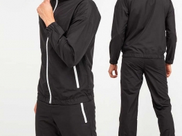 Custom Slim Fit Sweatsuit Blank Streetwear Wholesale Men Windbreaker Tracksuits Set