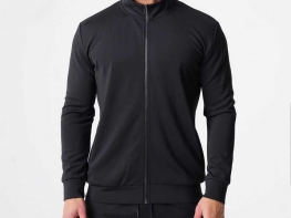 High Quality Pullover Sweatshirt Jacket Gym Blank Zip Up Hoodies Custom Mens Slim Fit Sweatsuit